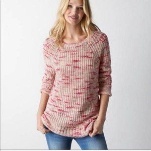 American Eagle Pink Knit Jegging Tunic Sweater M